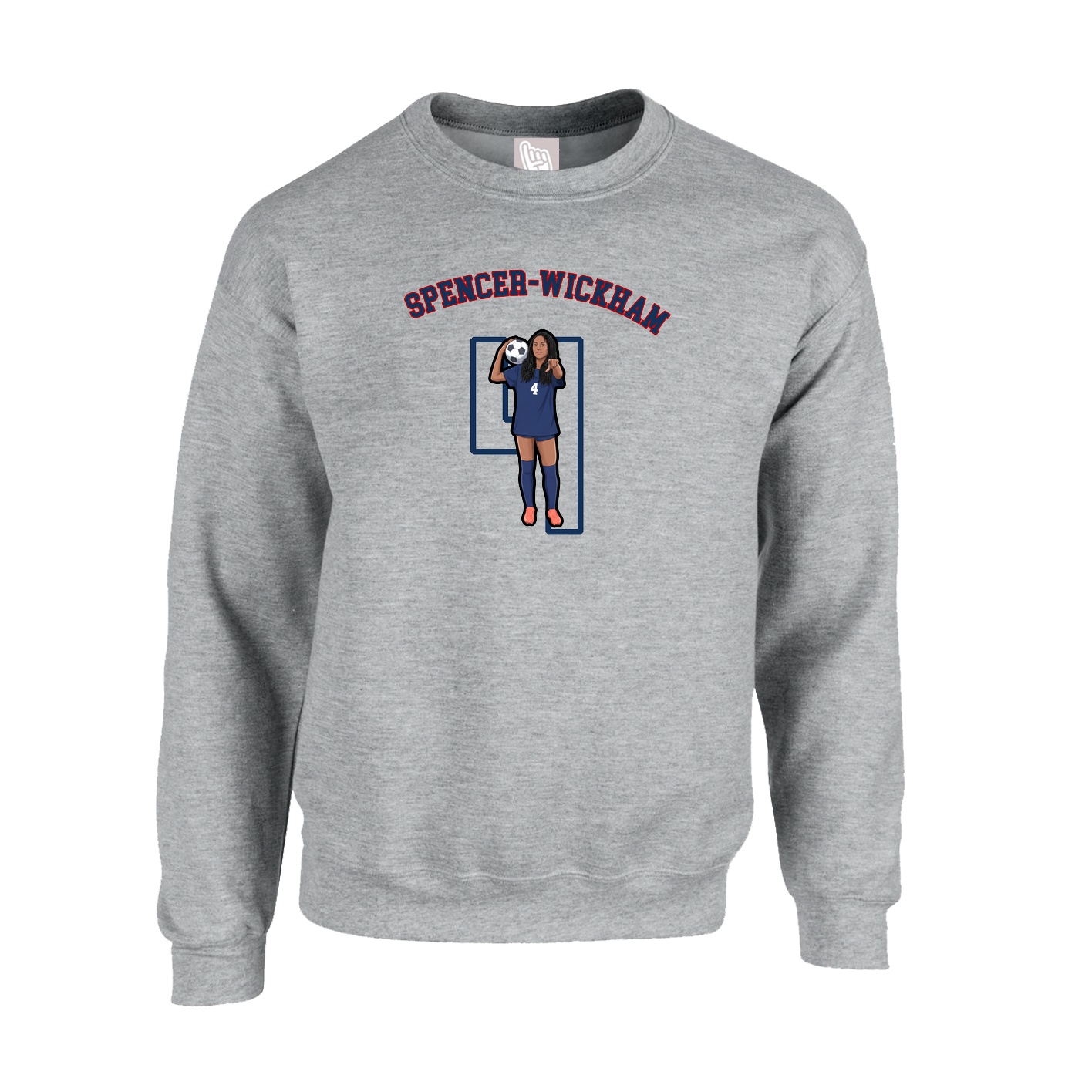 Fleece Crew — Shirsey Arch in Grey