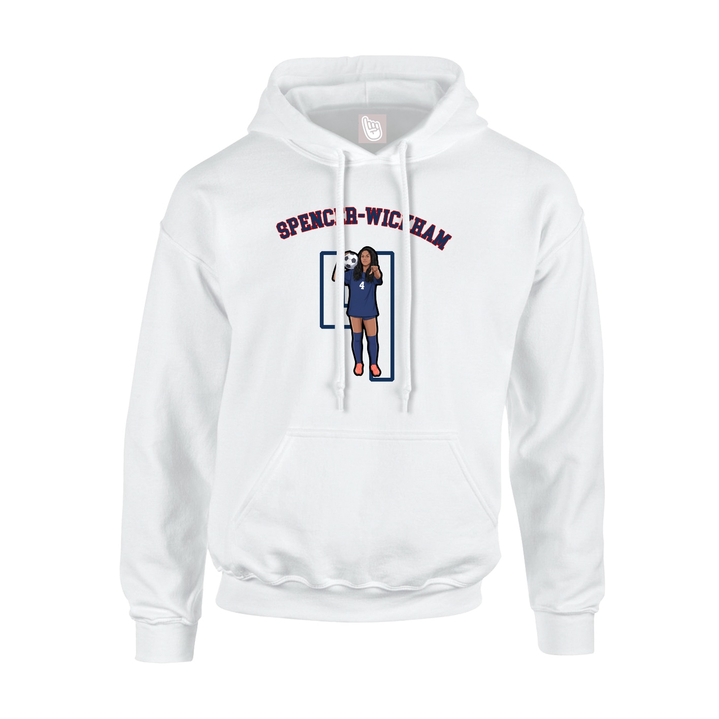 Youth Hoodie — Shirsey Arch in White