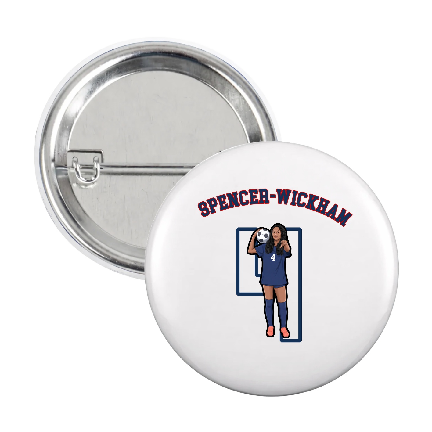 Game Day Button — Shirsey Arch in White
