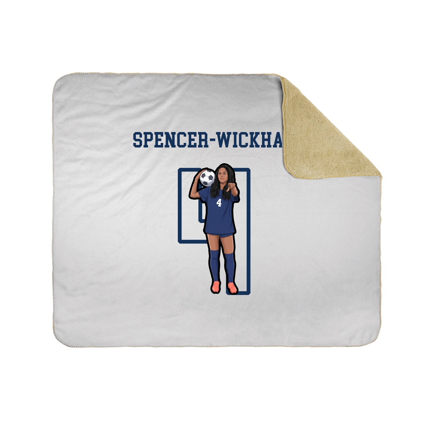 Throw Blanket — Shirsey in White