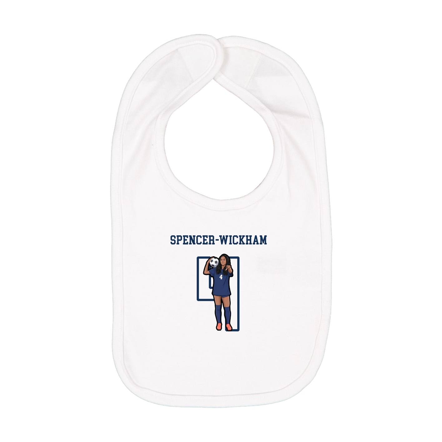 Infant Bib — Shirsey in White
