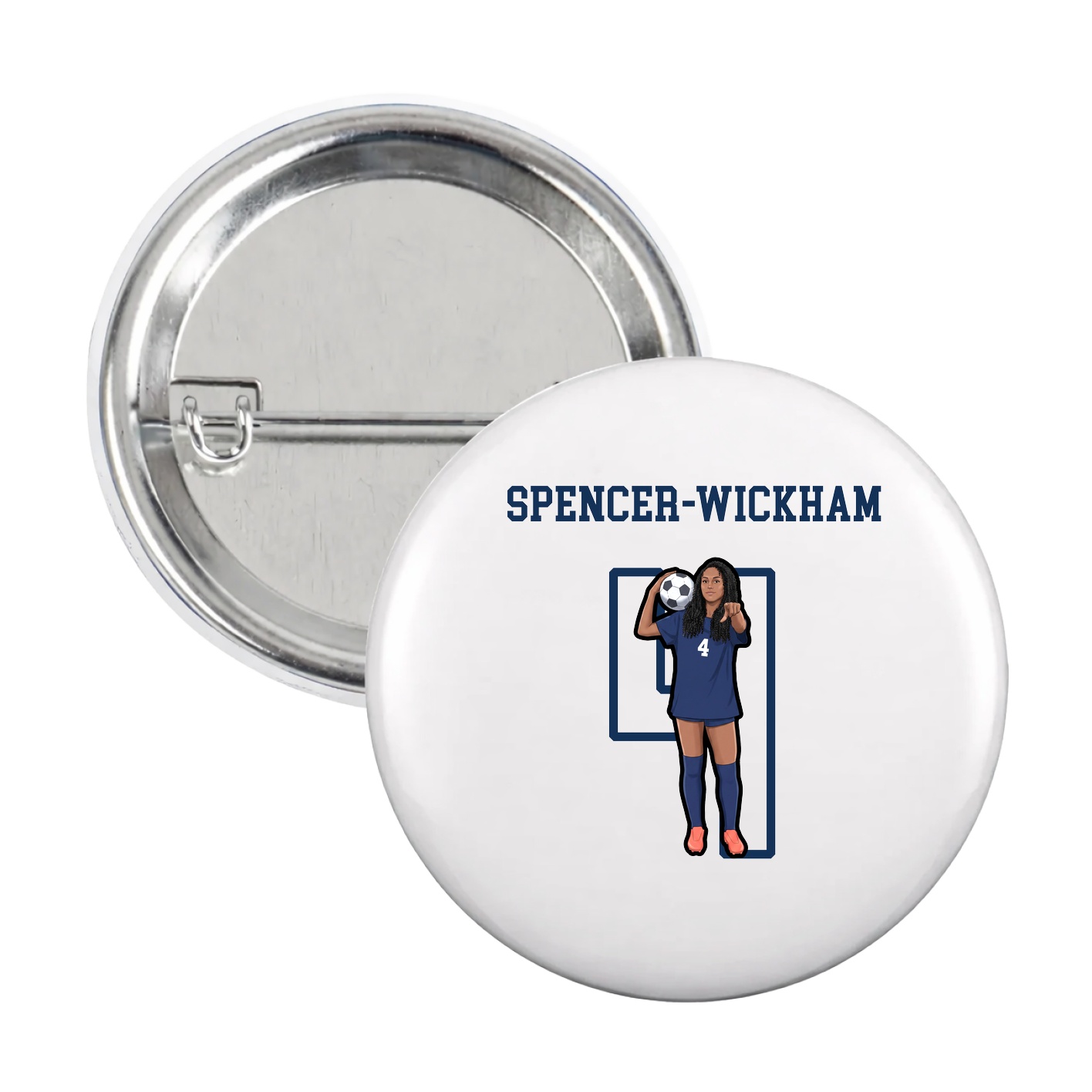 Game Day Button — Shirsey in White