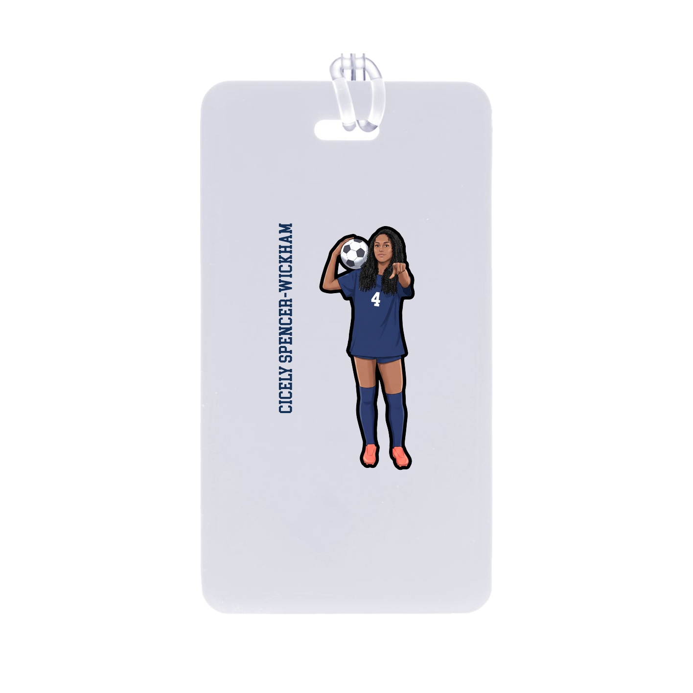 Bag Tag — Name Vertical in Classic