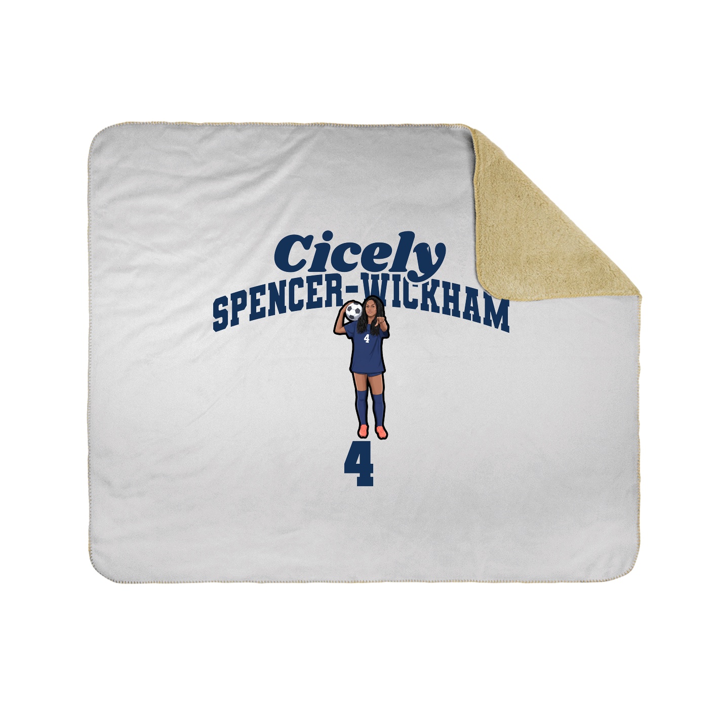 Throw Blanket — Signature Arch in White