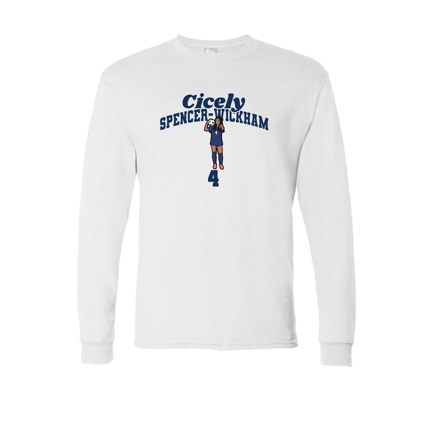 Long Sleeve Tee — Signature Arch in White