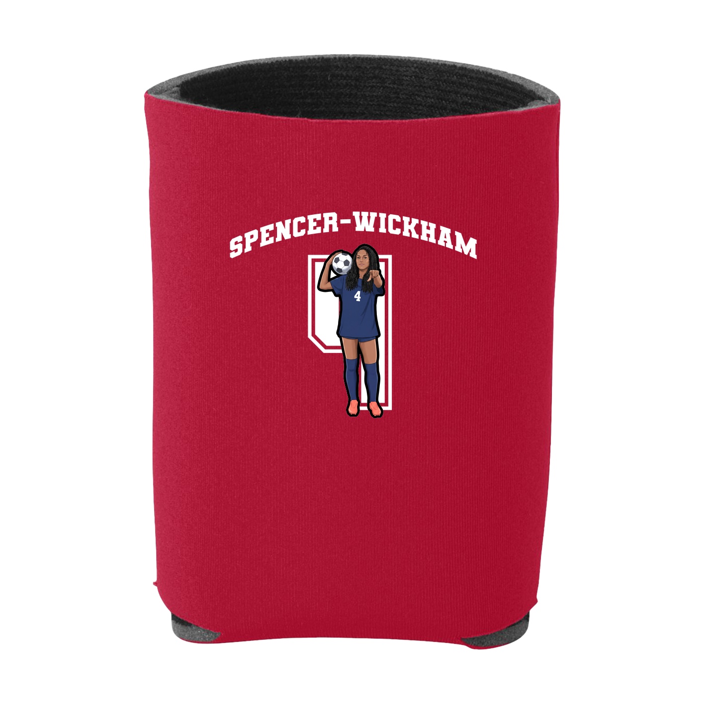 Can Holder — Number in Red