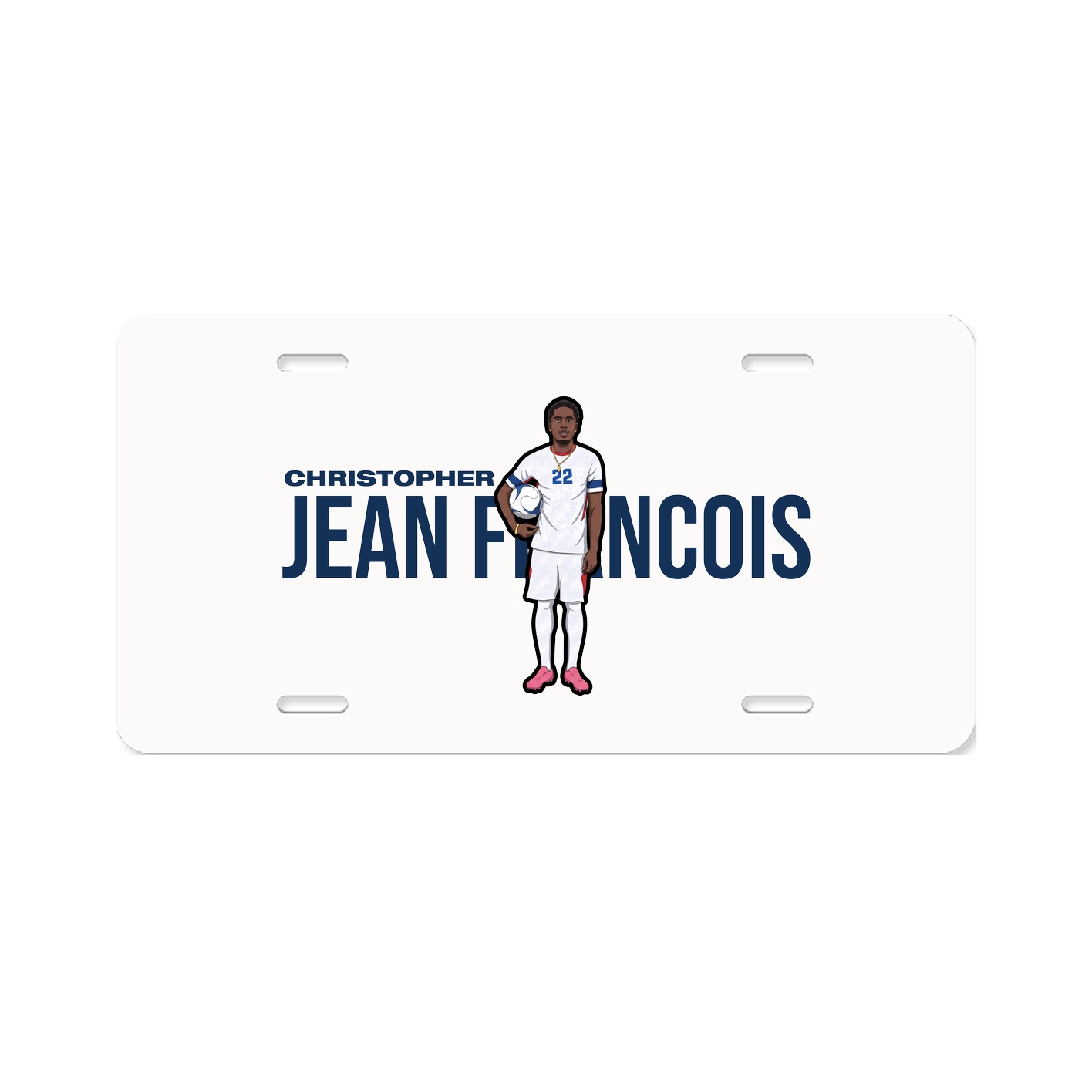 License Plate — Player Name in Classic