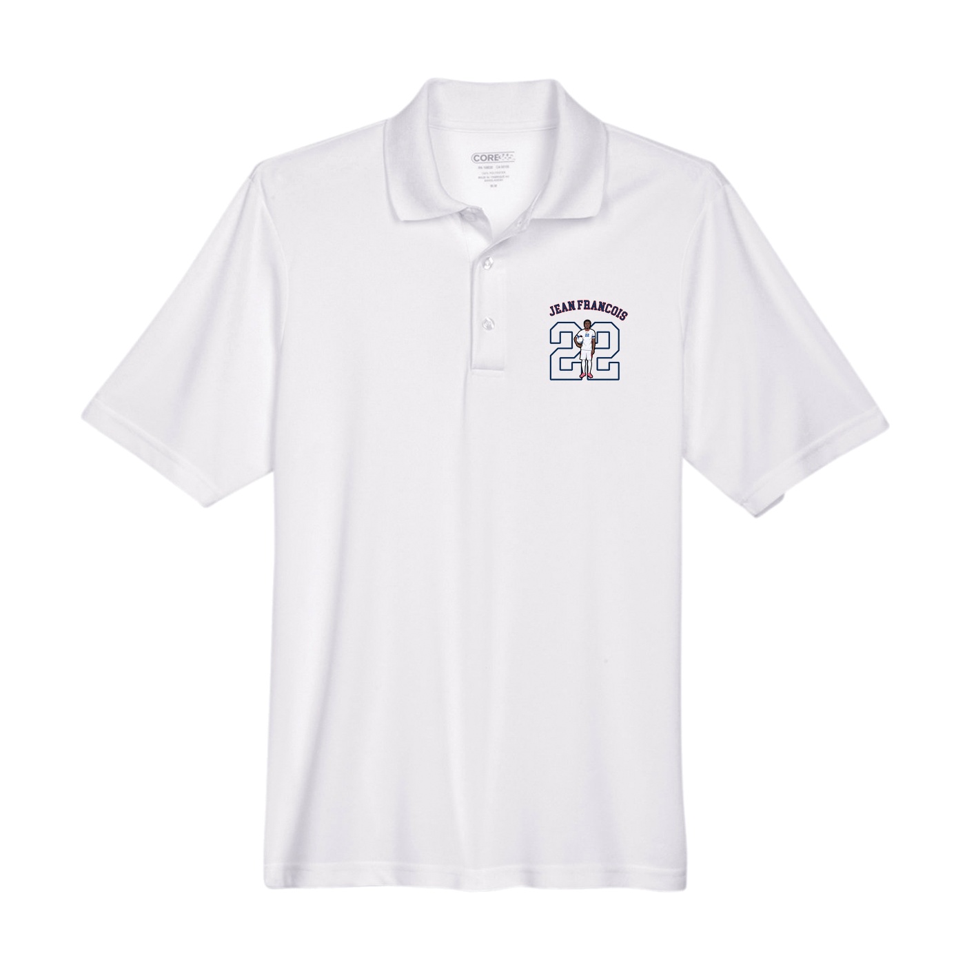 Performance Polo — Shirsey Arch in White