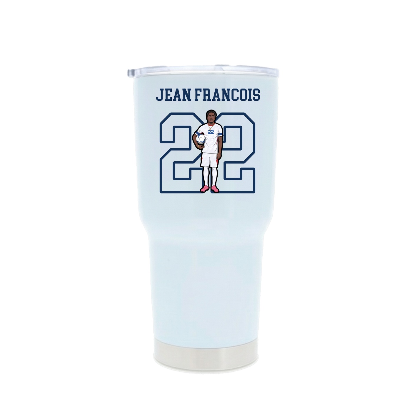 30oz Stainless Steel Tumbler — Shirsey in White