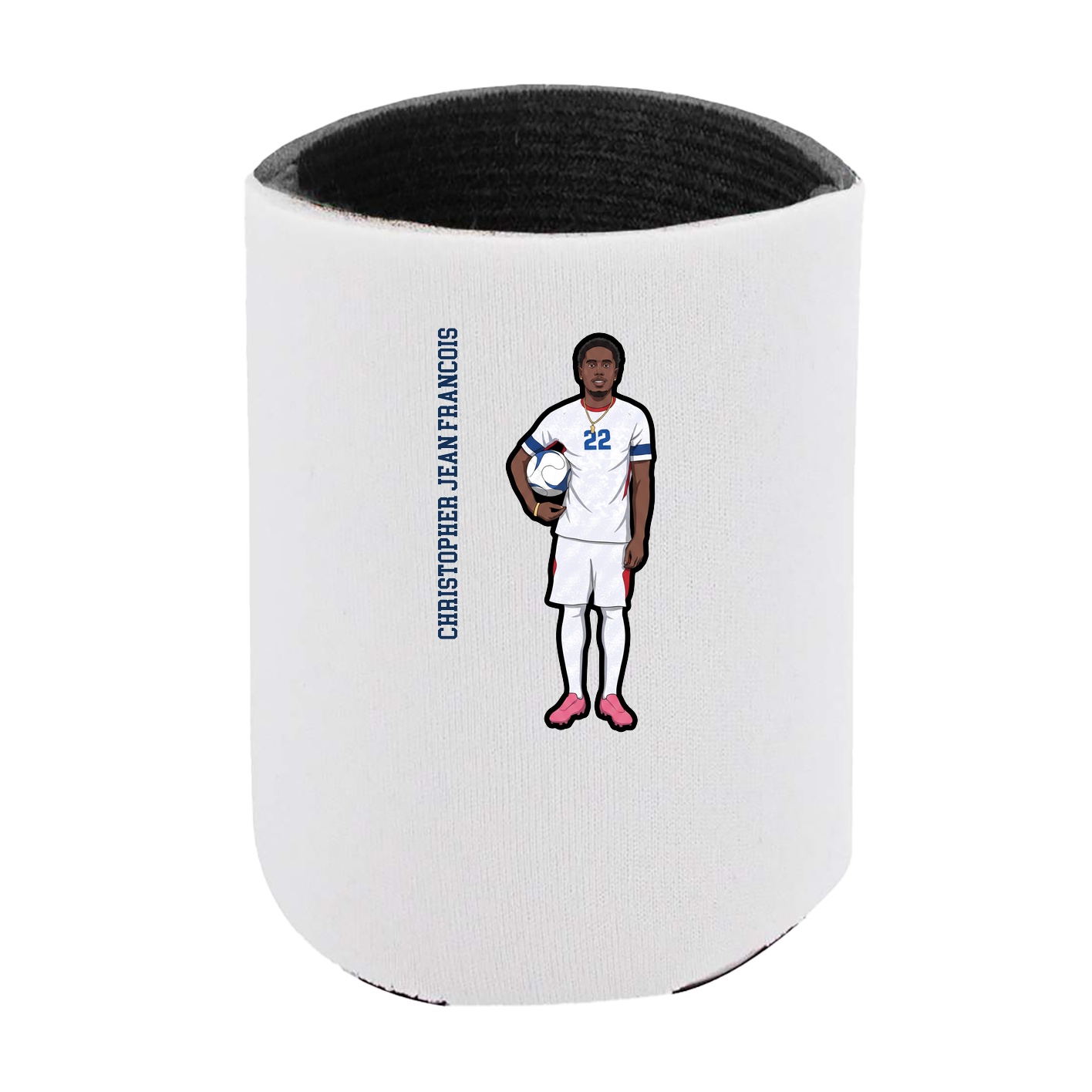 Can Holder — Name Vertical in White