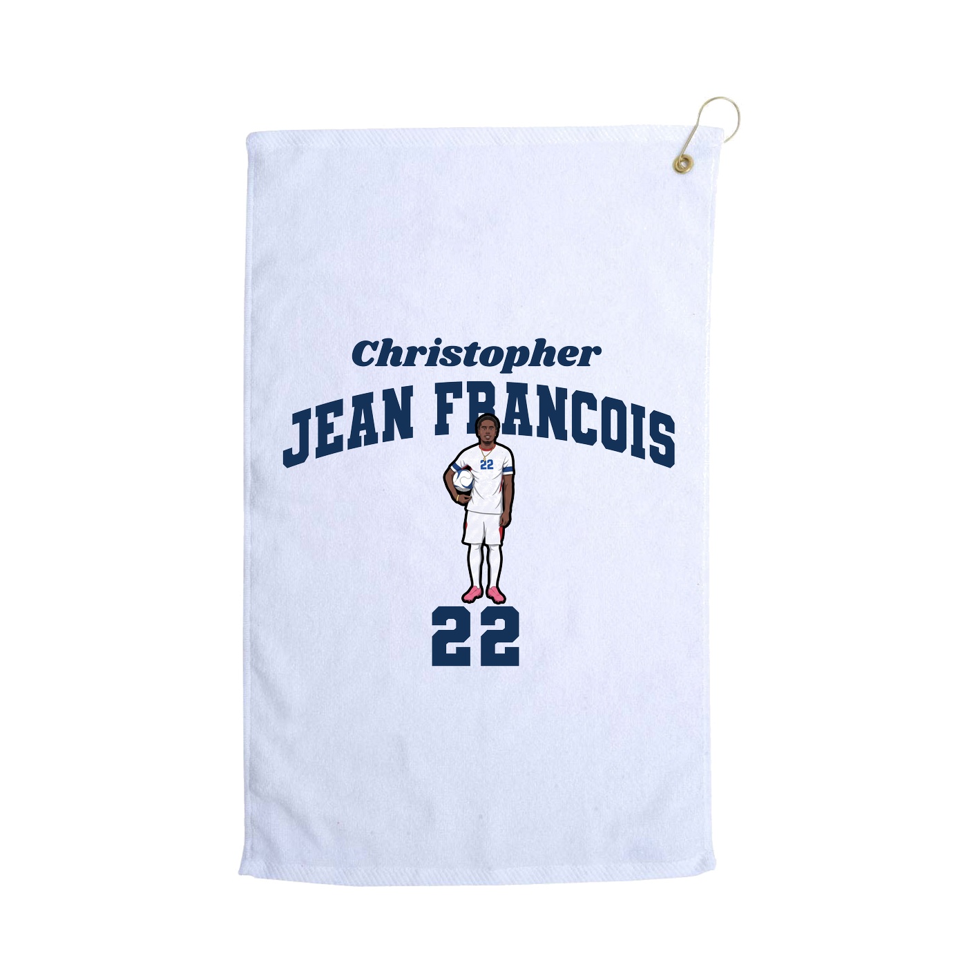 Golf Towel — Signature Arch in White