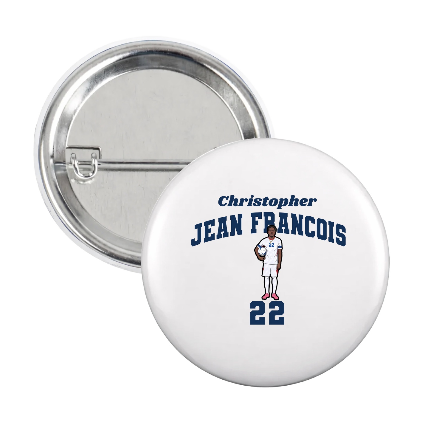 Game Day Button — Signature Arch in White