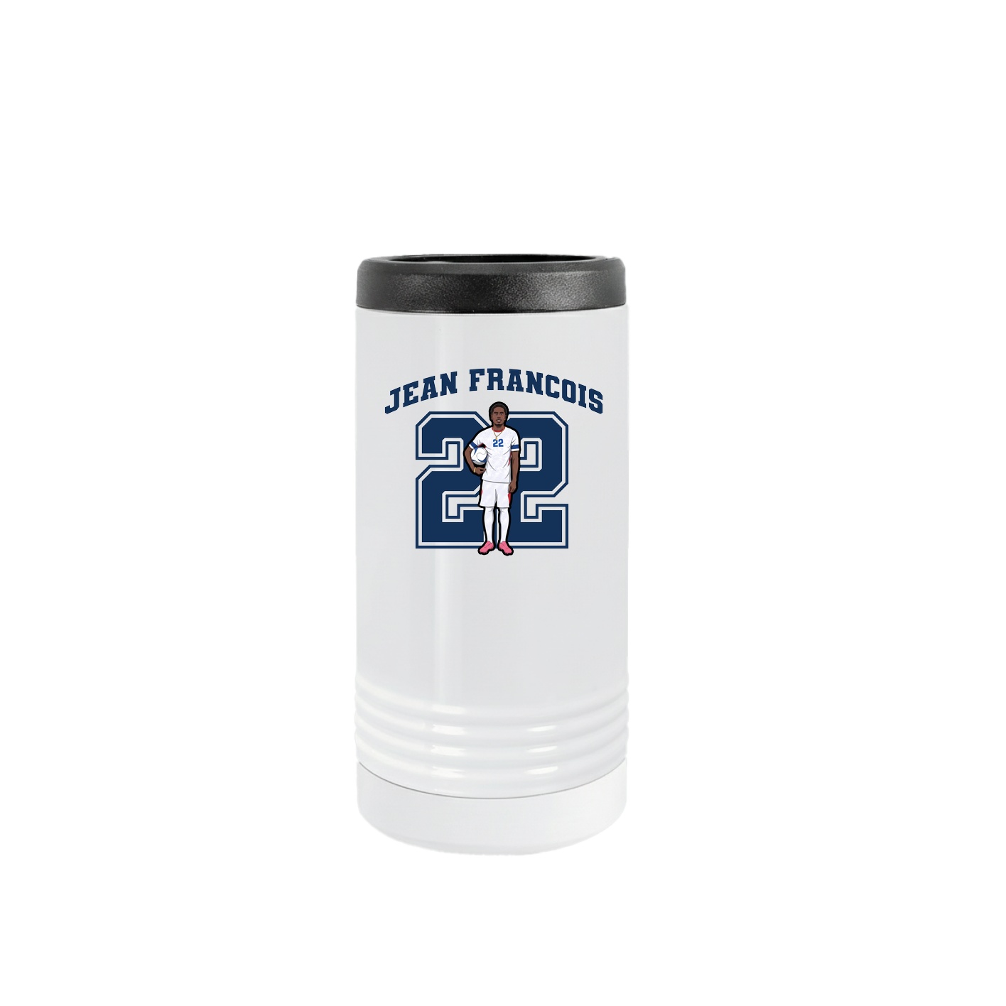 Slim Beverage Holder — Number in White