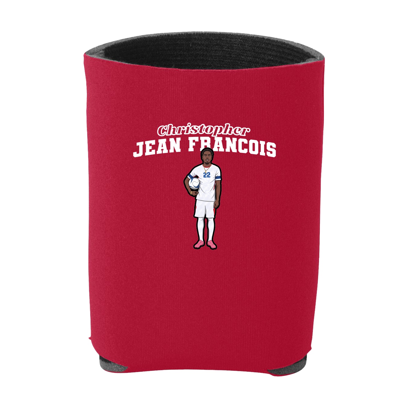 Can Holder — Name Arch in Red