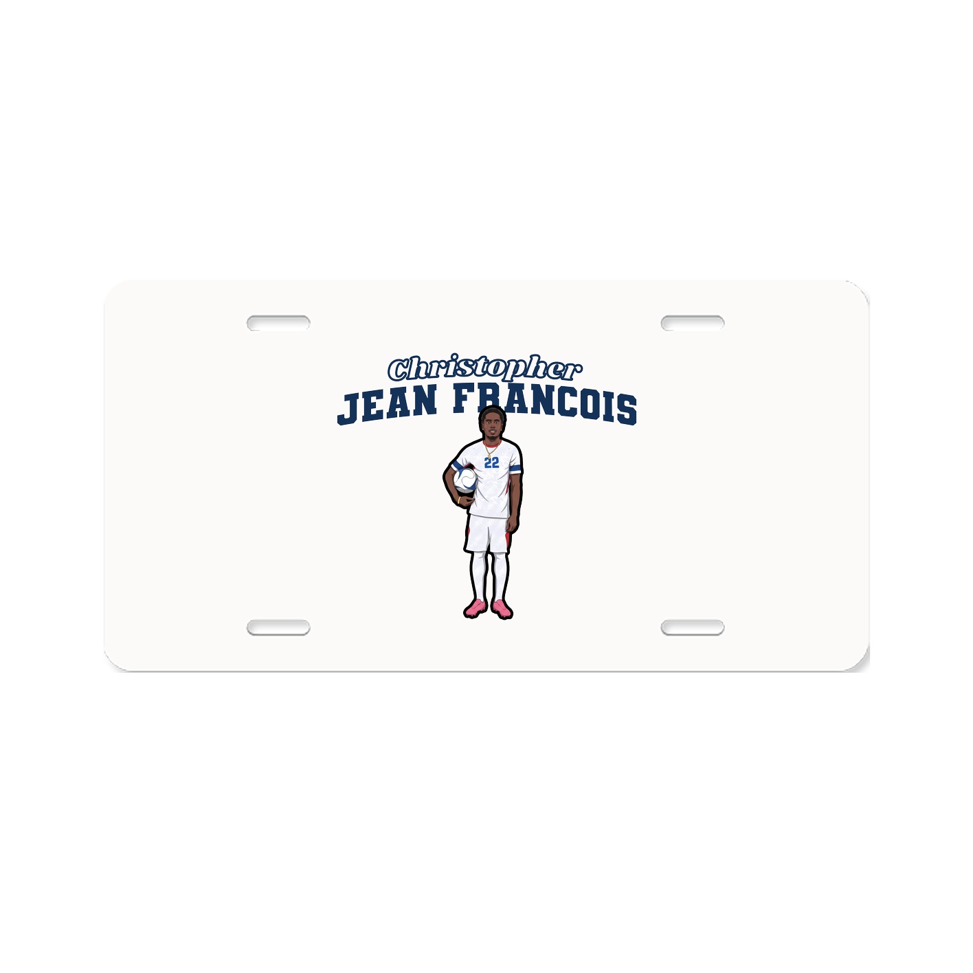 License Plate — Name Arch in Classic