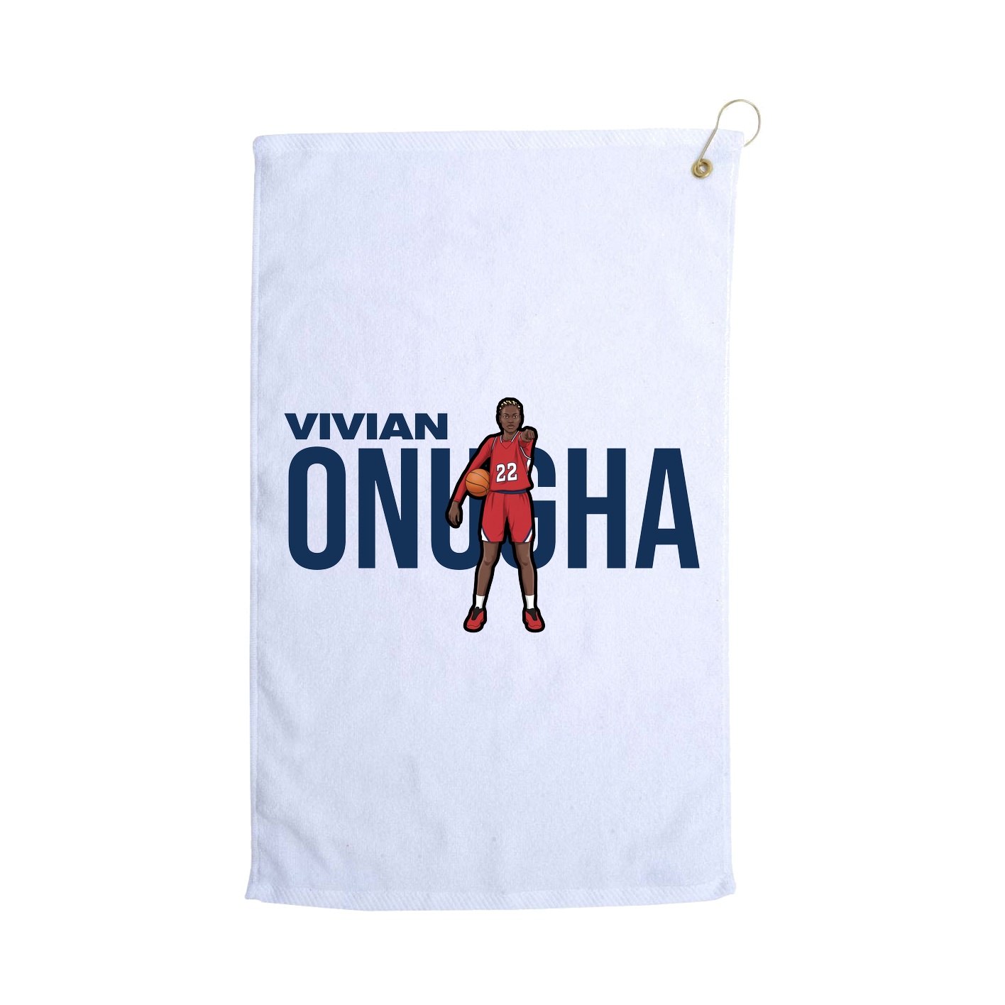 Golf Towel — Player Name in White