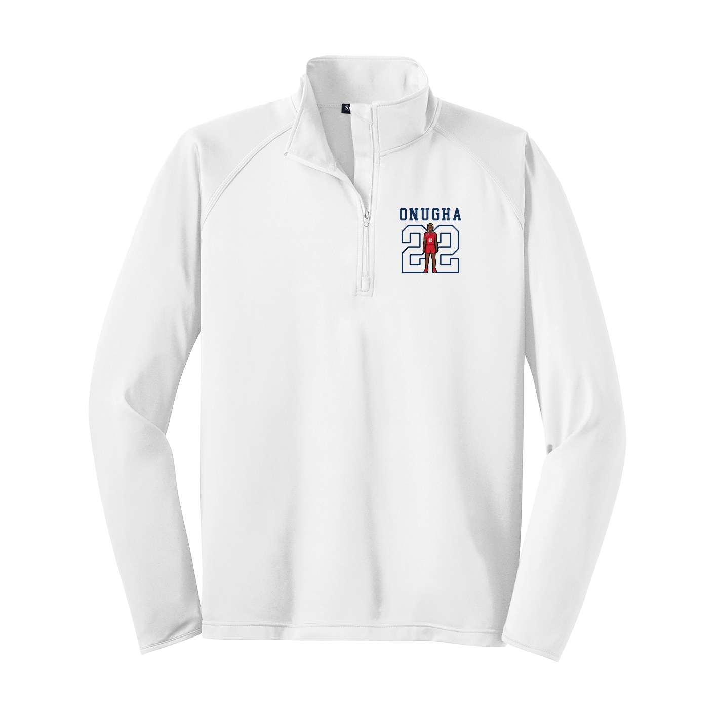 Q-Zip Pullover — Shirsey in White