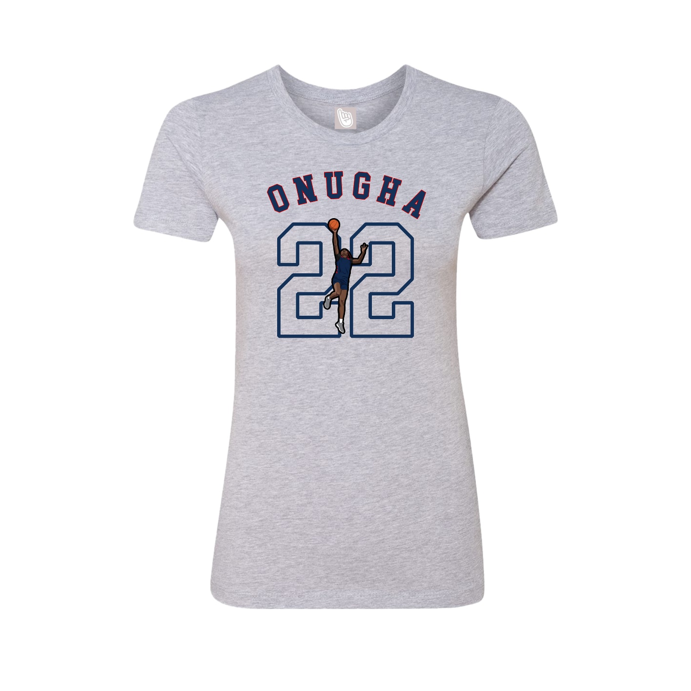 Fitted Women's Tee — Shirsey Arch in Grey