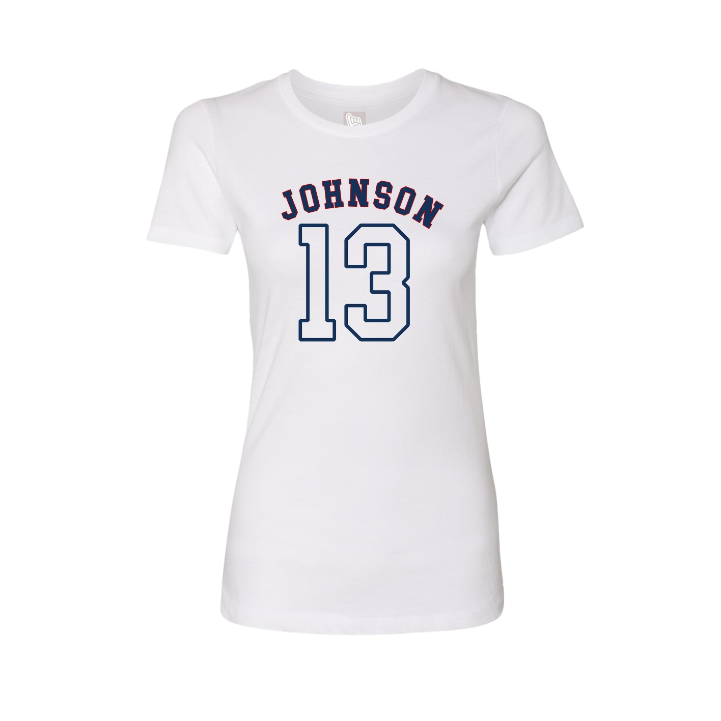 Fitted Women's Tee — Shirsey Arch in White