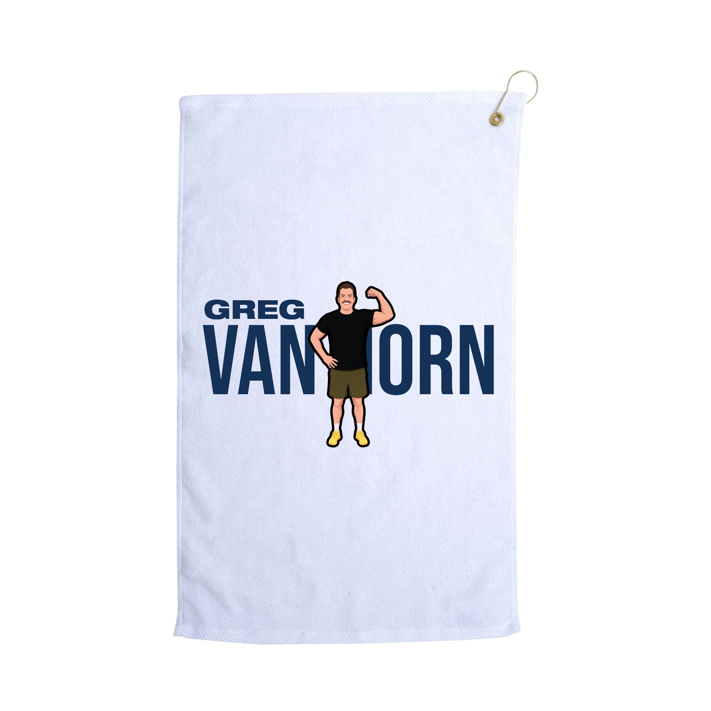 Golf Towel — Player Name in White