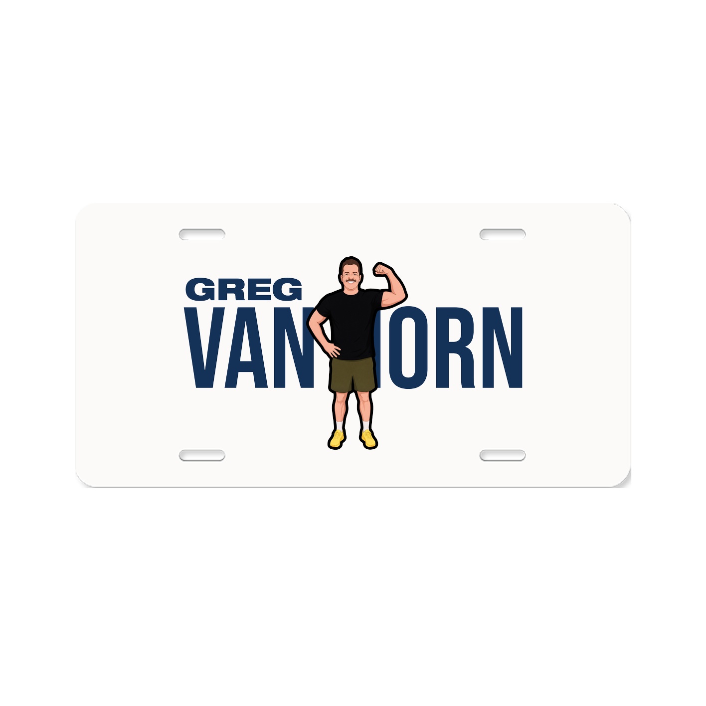 License Plate — Player Name in Classic