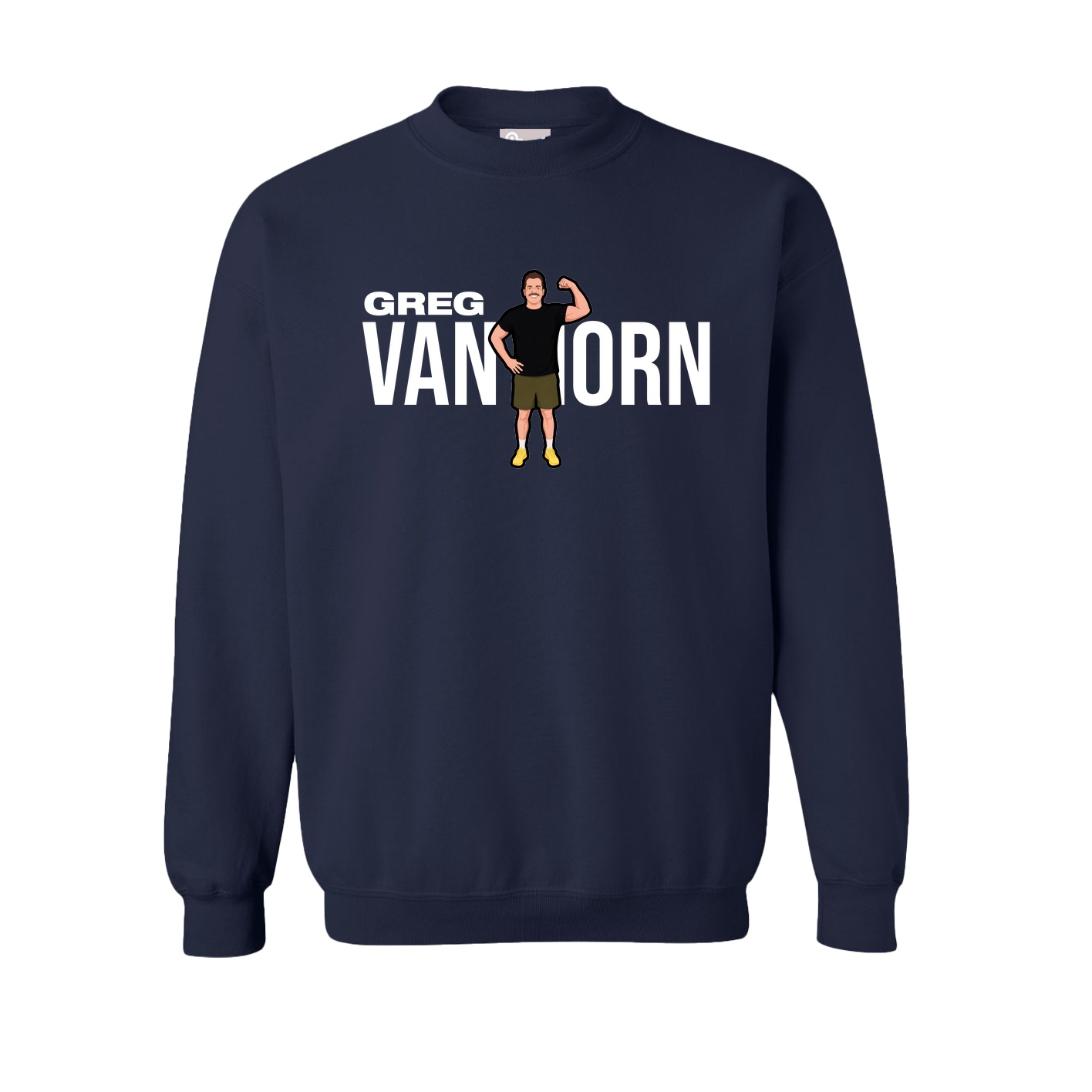 Fleece Crew — Player Name in Navy