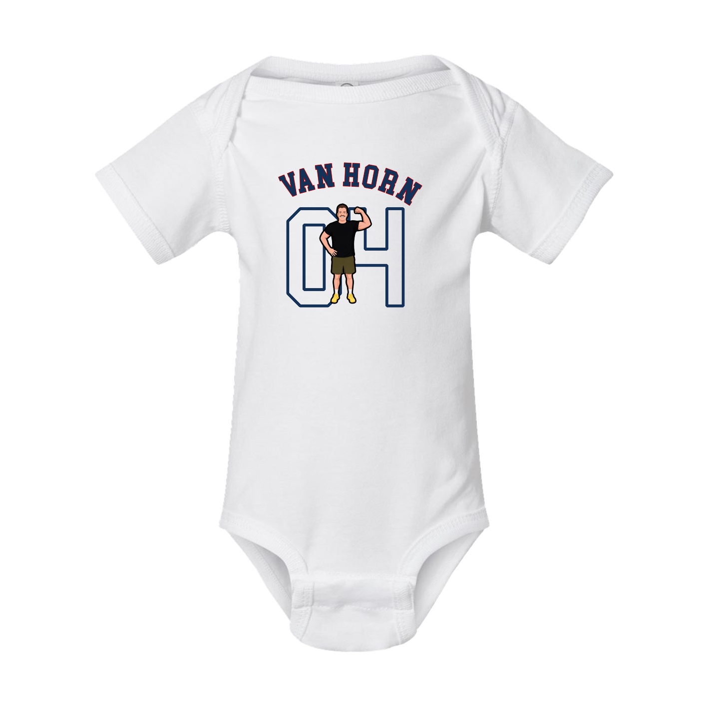 Baby Onesie — Shirsey Arch in White