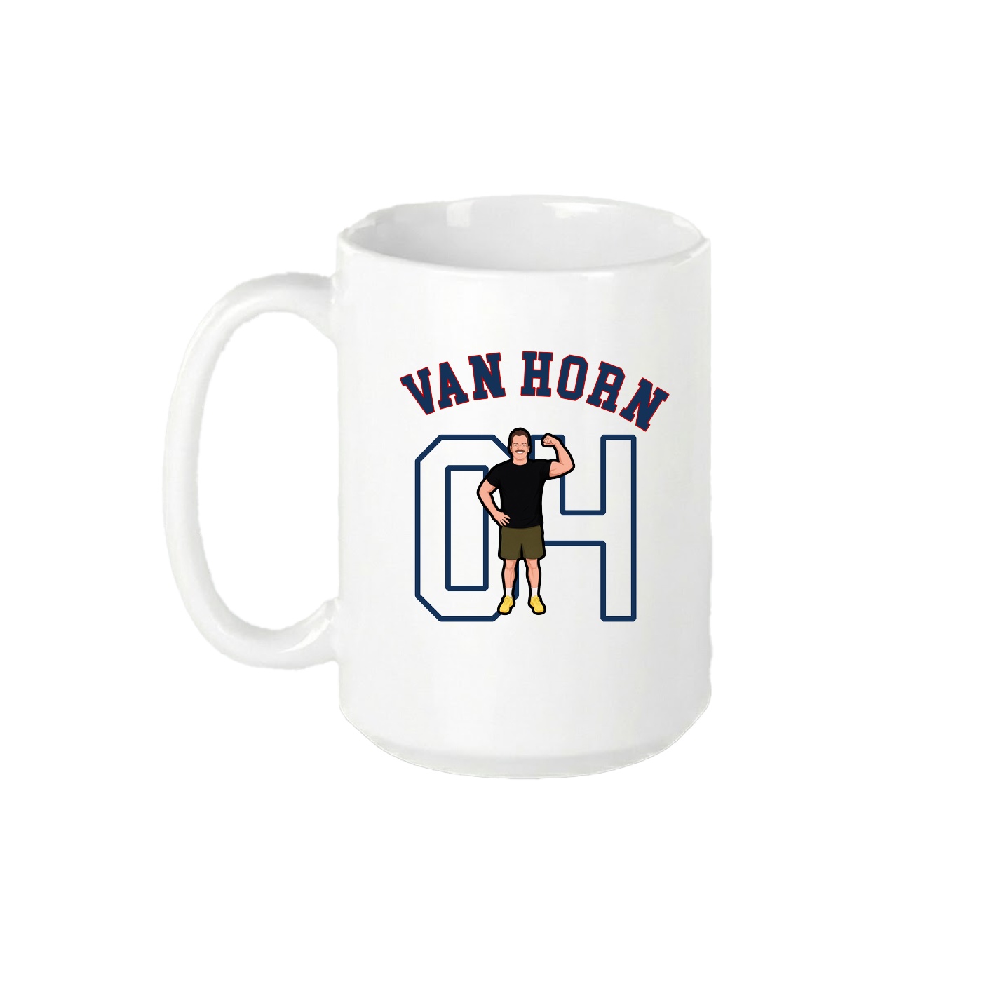 15oz Coffee Mug — Shirsey Arch in White