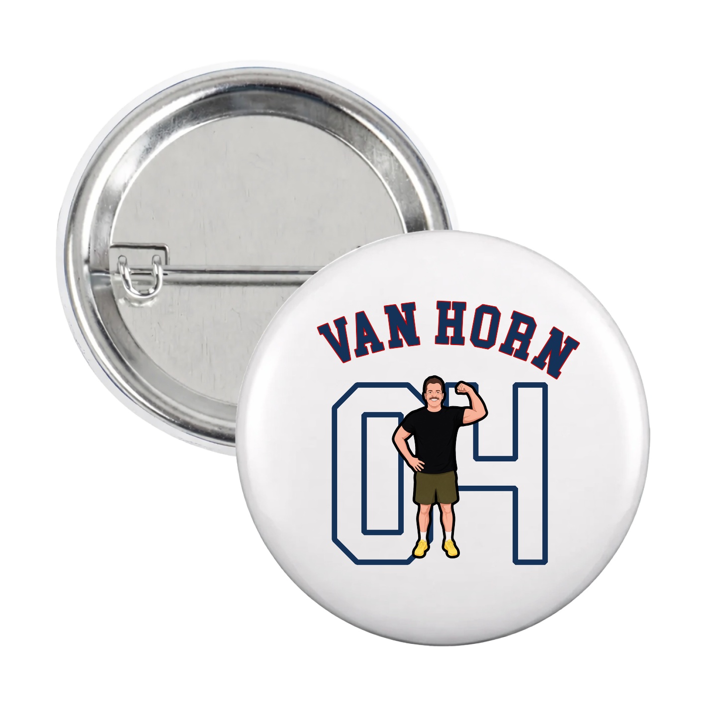 Game Day Button — Shirsey Arch in White