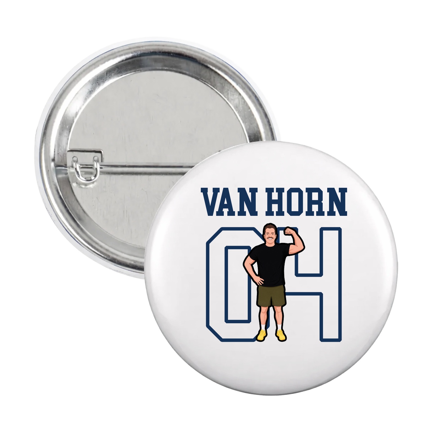 Game Day Button — Shirsey in White