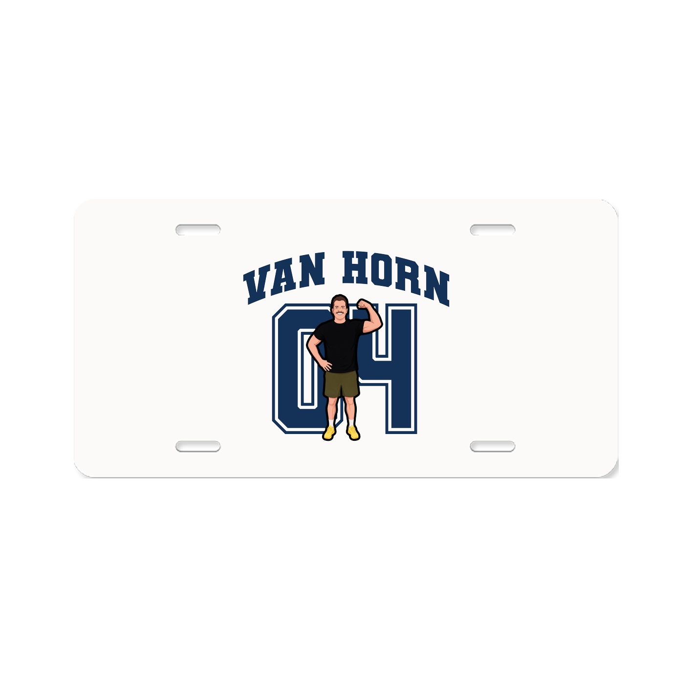 License Plate — Number in Classic