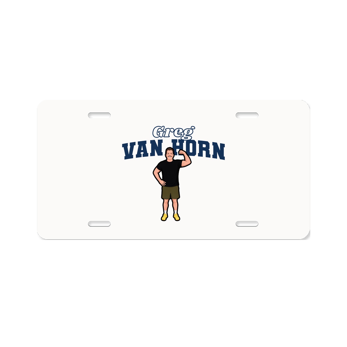 License Plate — Name Arch in Classic