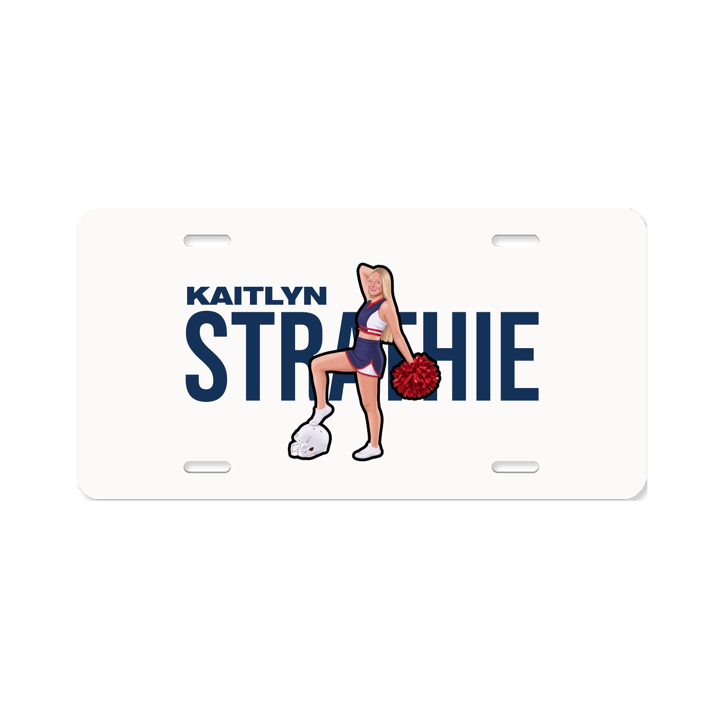 License Plate — Player Name in Classic