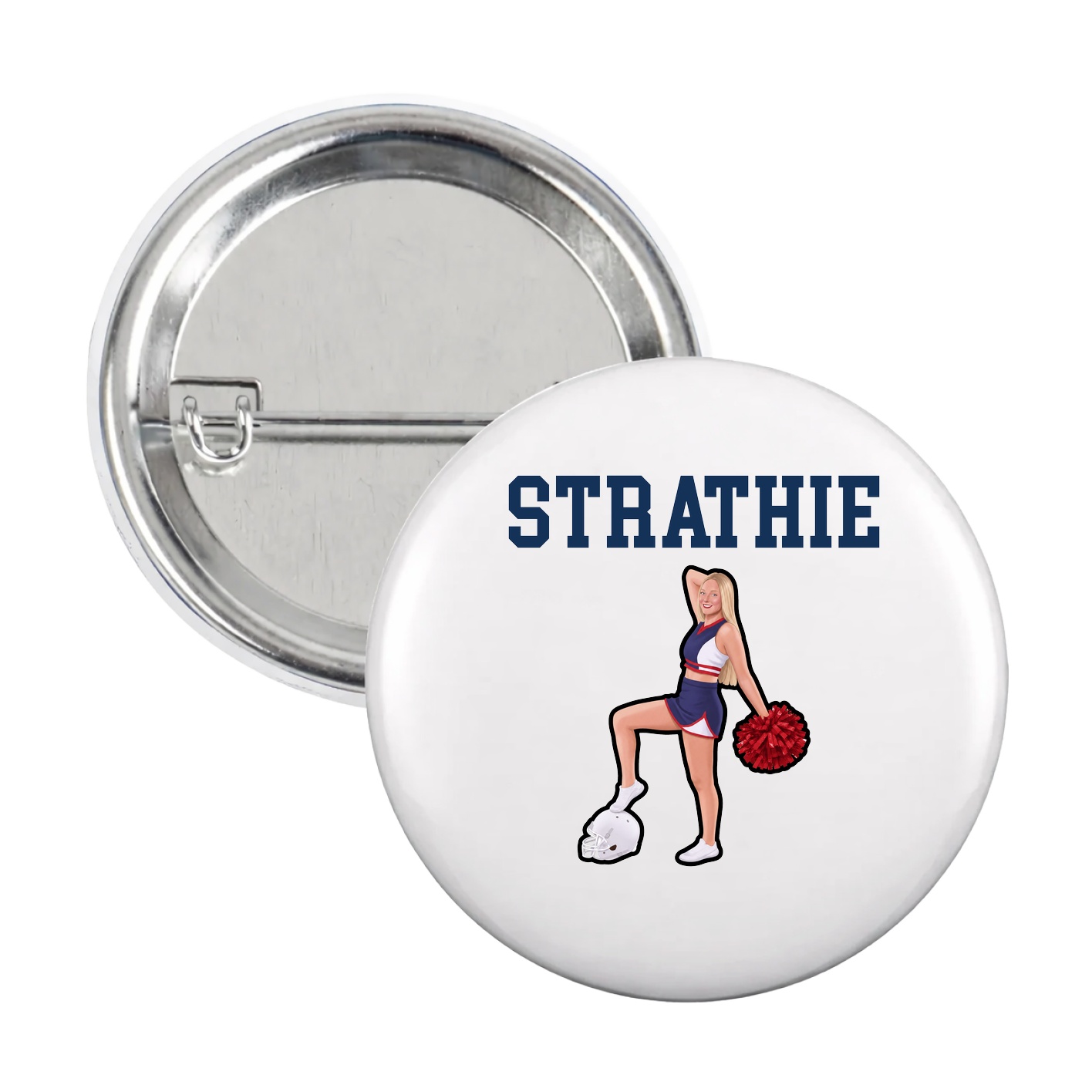 Game Day Button — Shirsey in White