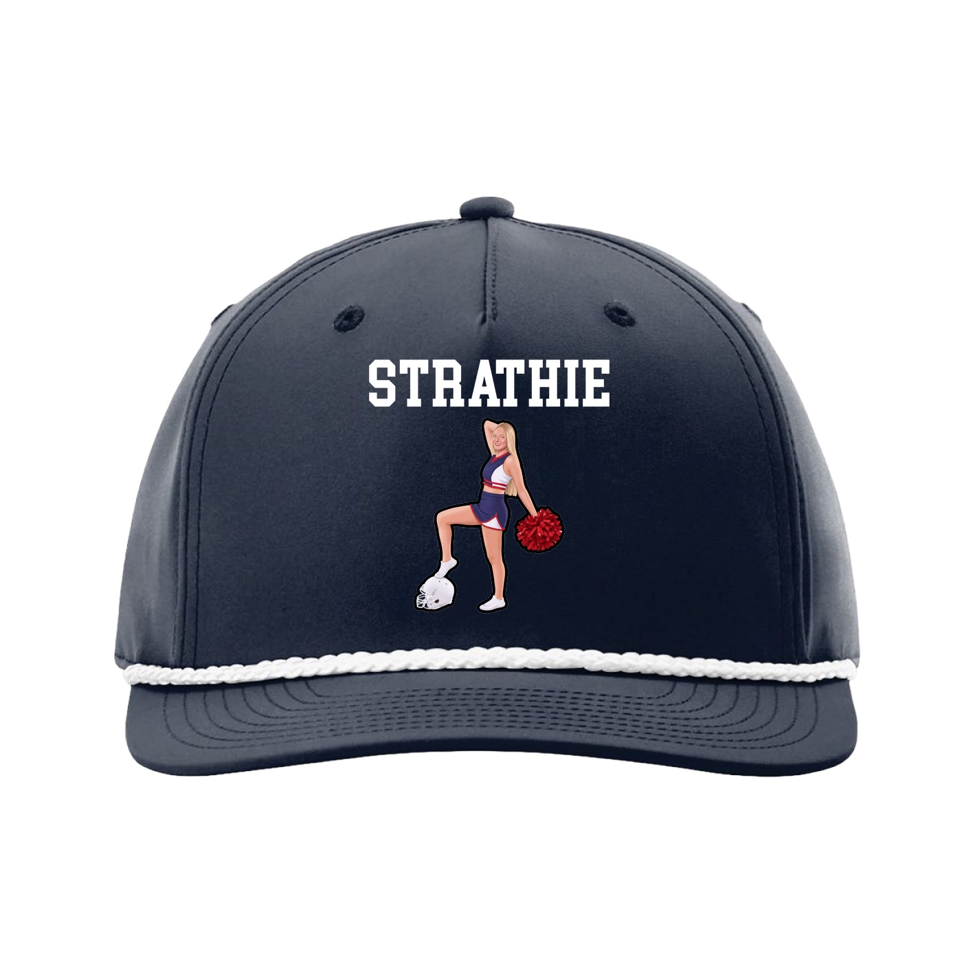 Five-Panel Classic Rope Cap — Shirsey in Navy