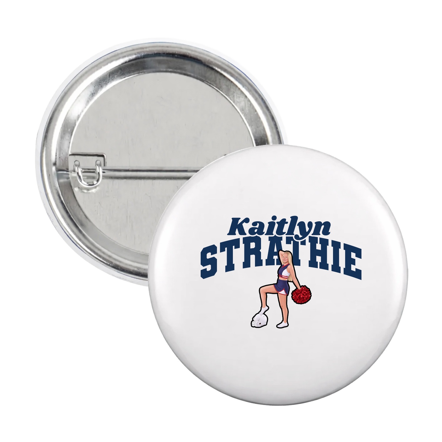 Game Day Button — Signature Arch in White