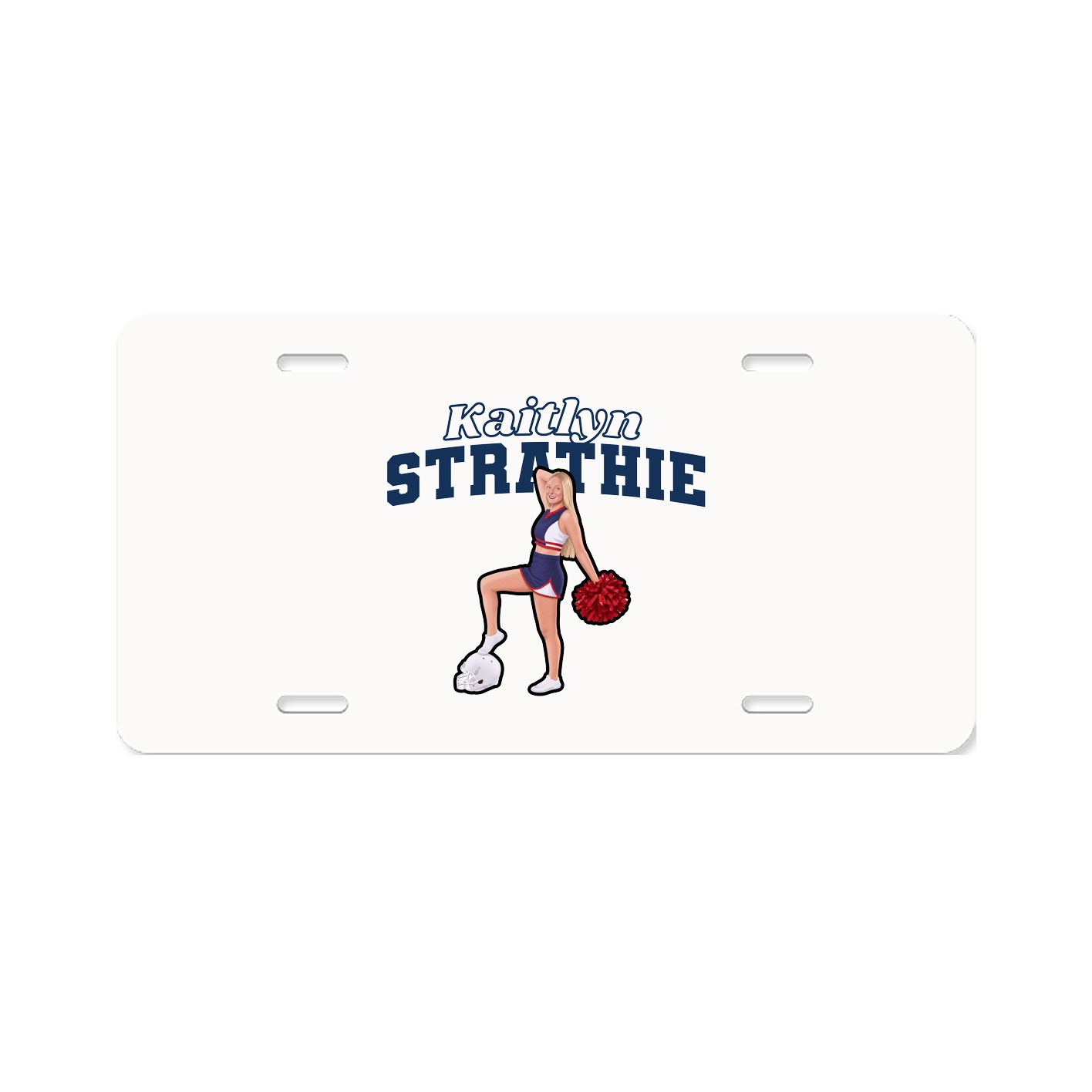 License Plate — Name Arch in Classic