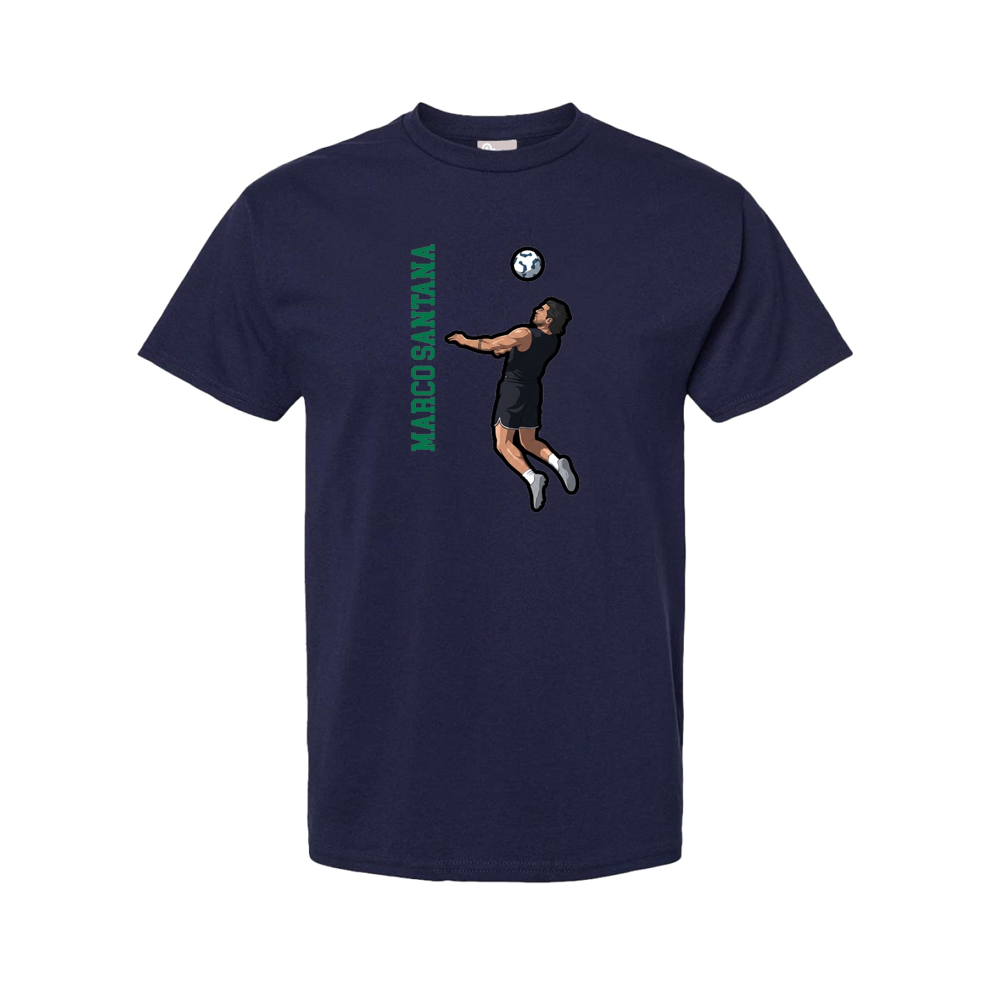 Youth Tee — Name Vertical in Navy