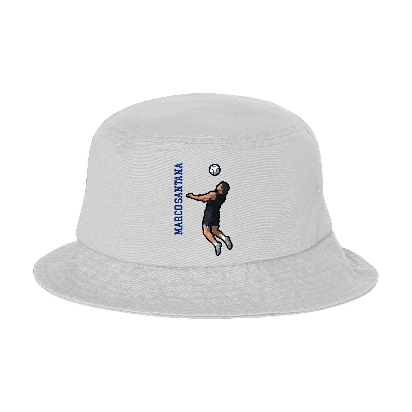 Bucket Cap — Name Vertical in White
