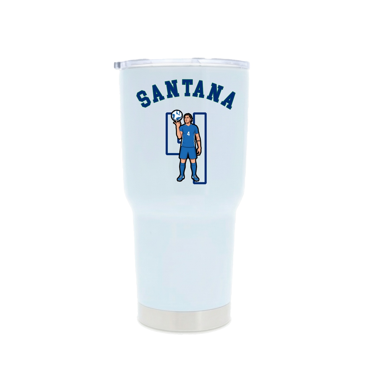 30oz Stainless Steel Tumbler — Shirsey Arch in White