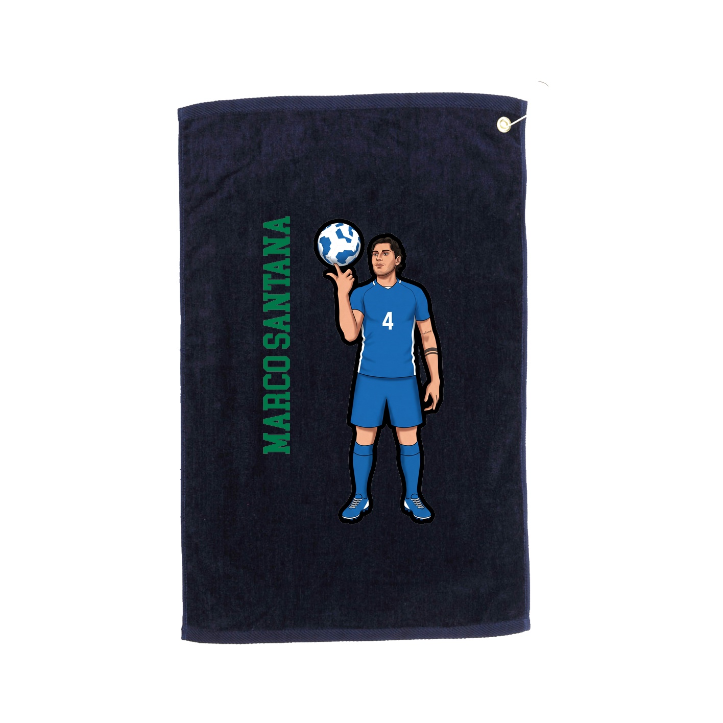 Golf Towel — Name Vertical in Navy