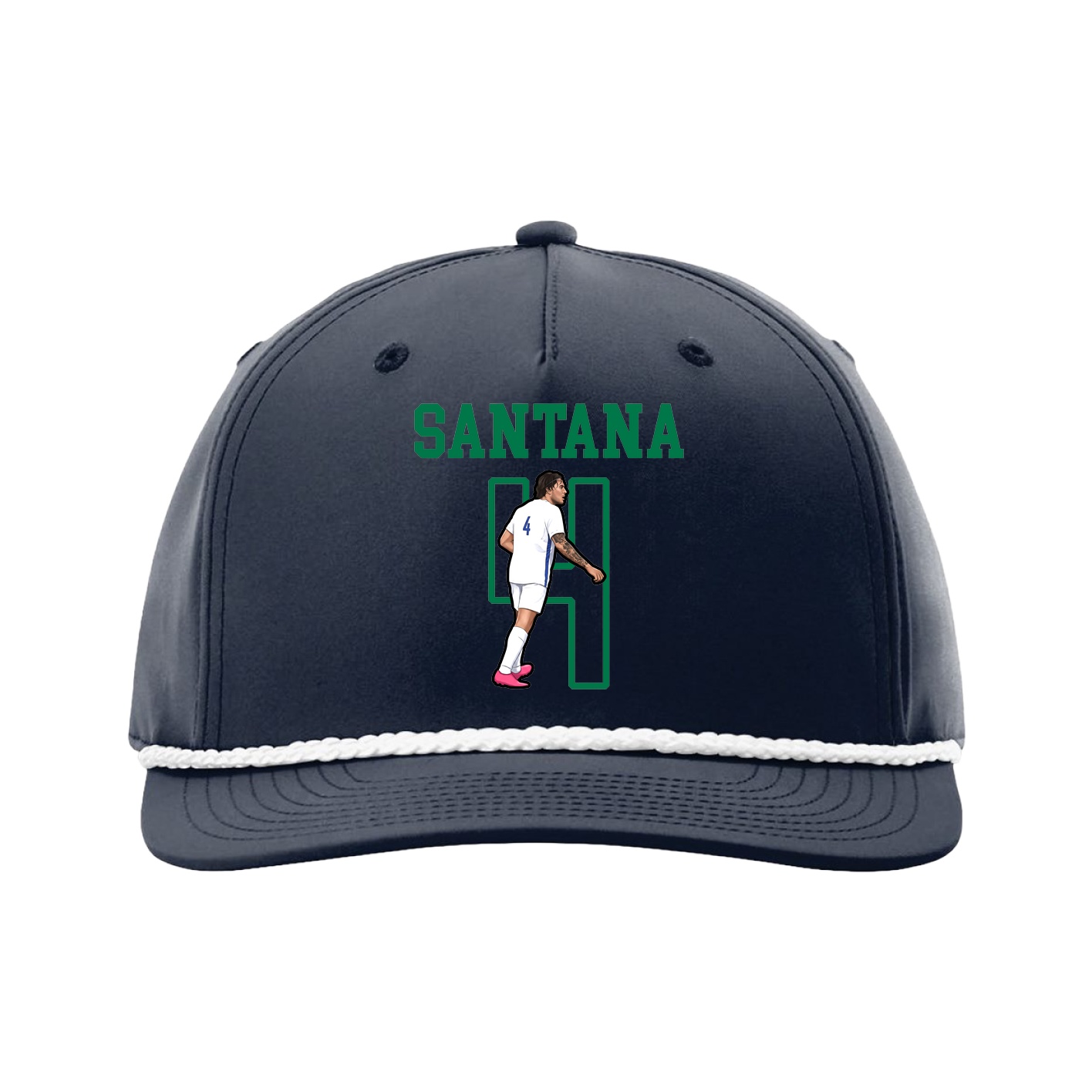 Five-Panel Classic Rope Cap — Shirsey in Navy