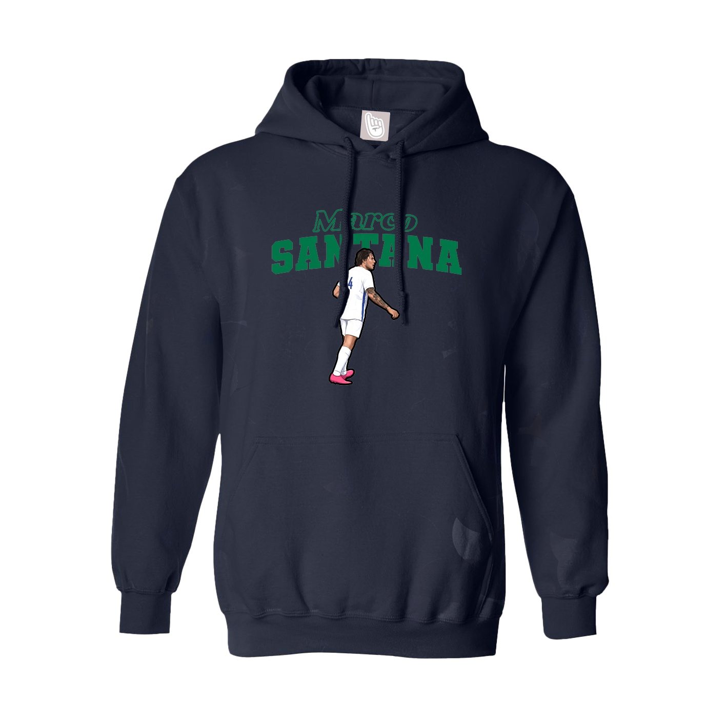 Youth Hoodie — Name Arch in Navy