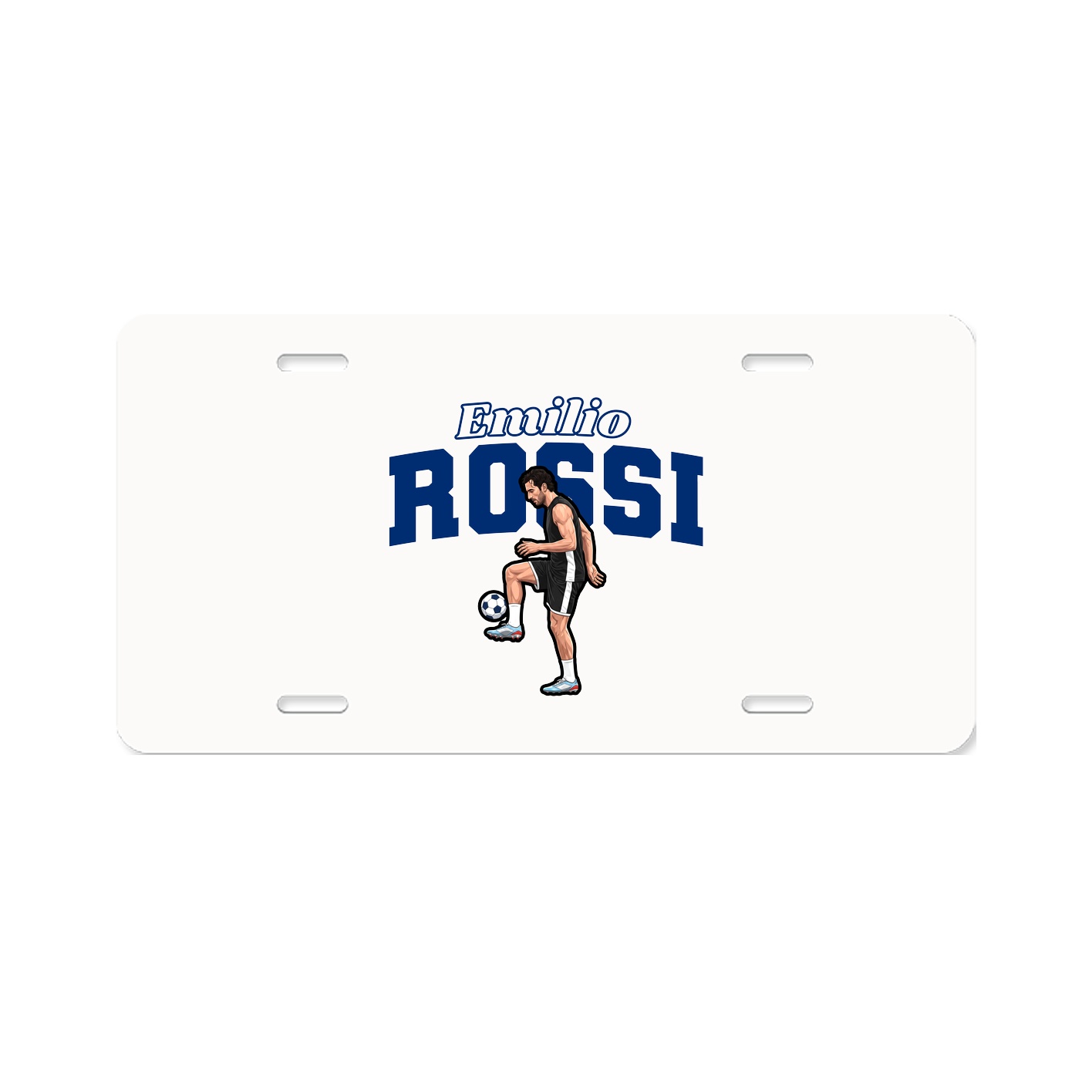 License Plate — Name Arch in Classic