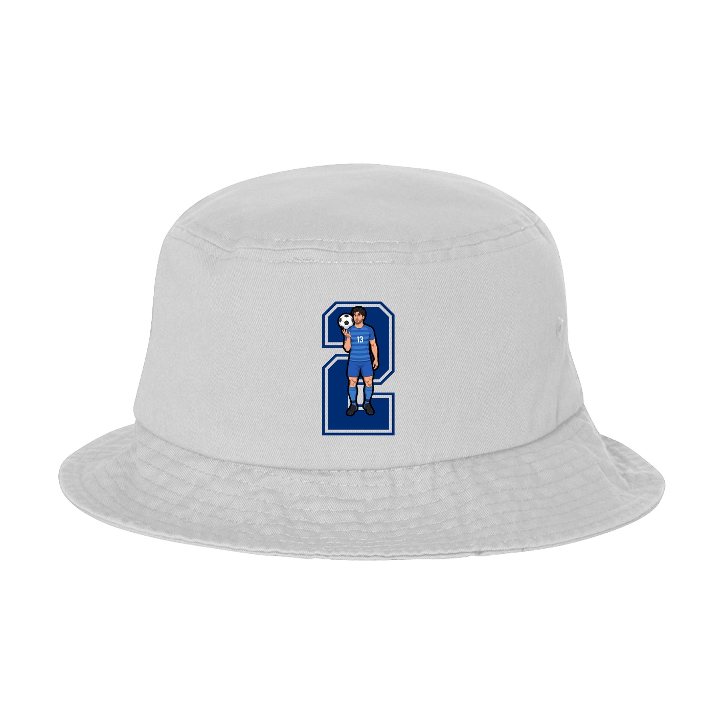 Bucket Cap — Number in White