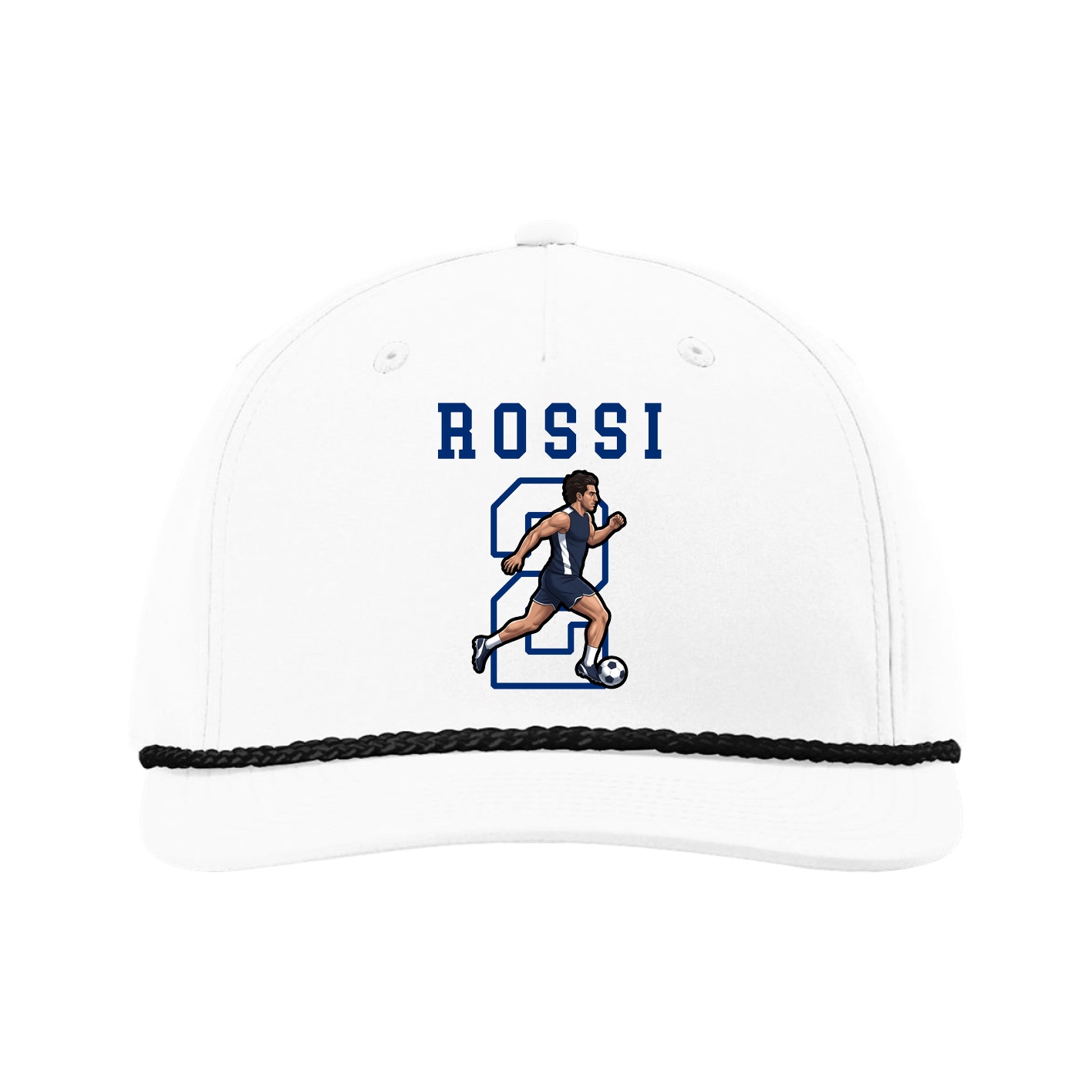 Five-Panel Classic Rope Cap — Shirsey in White