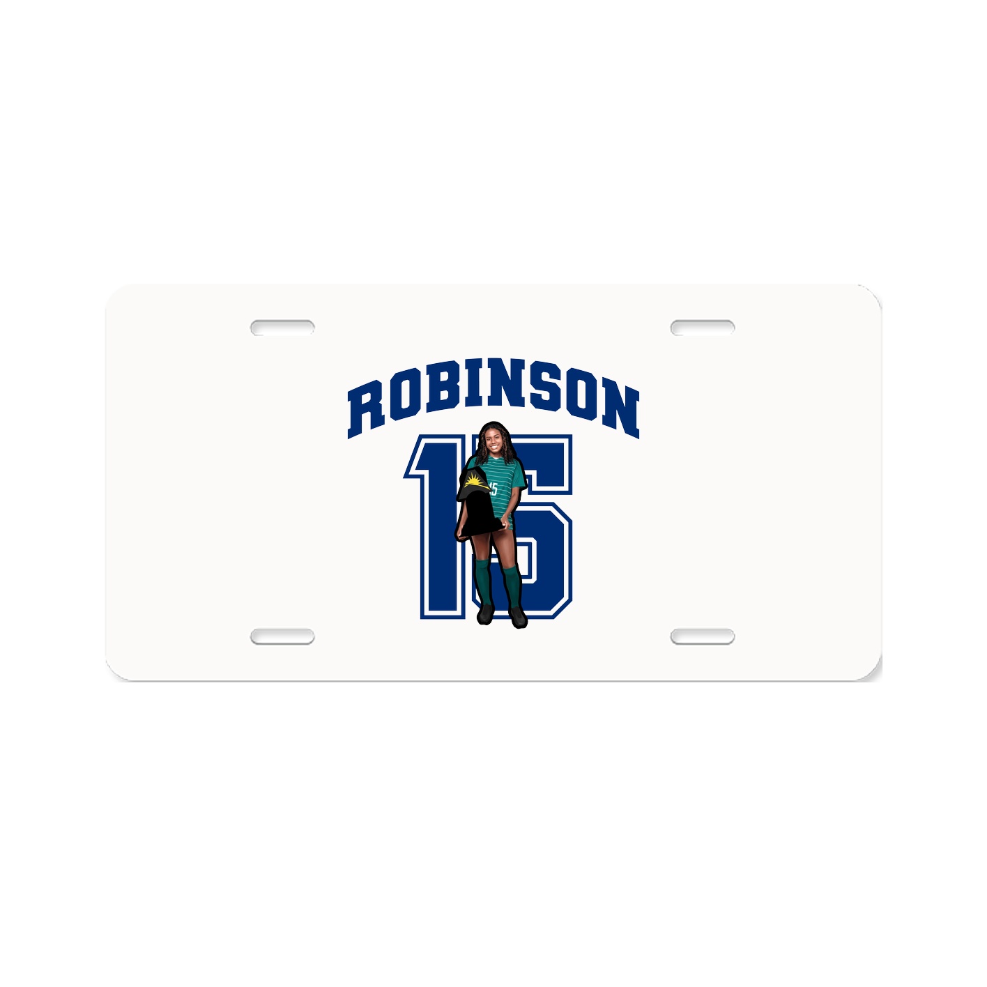 License Plate — Number in Classic