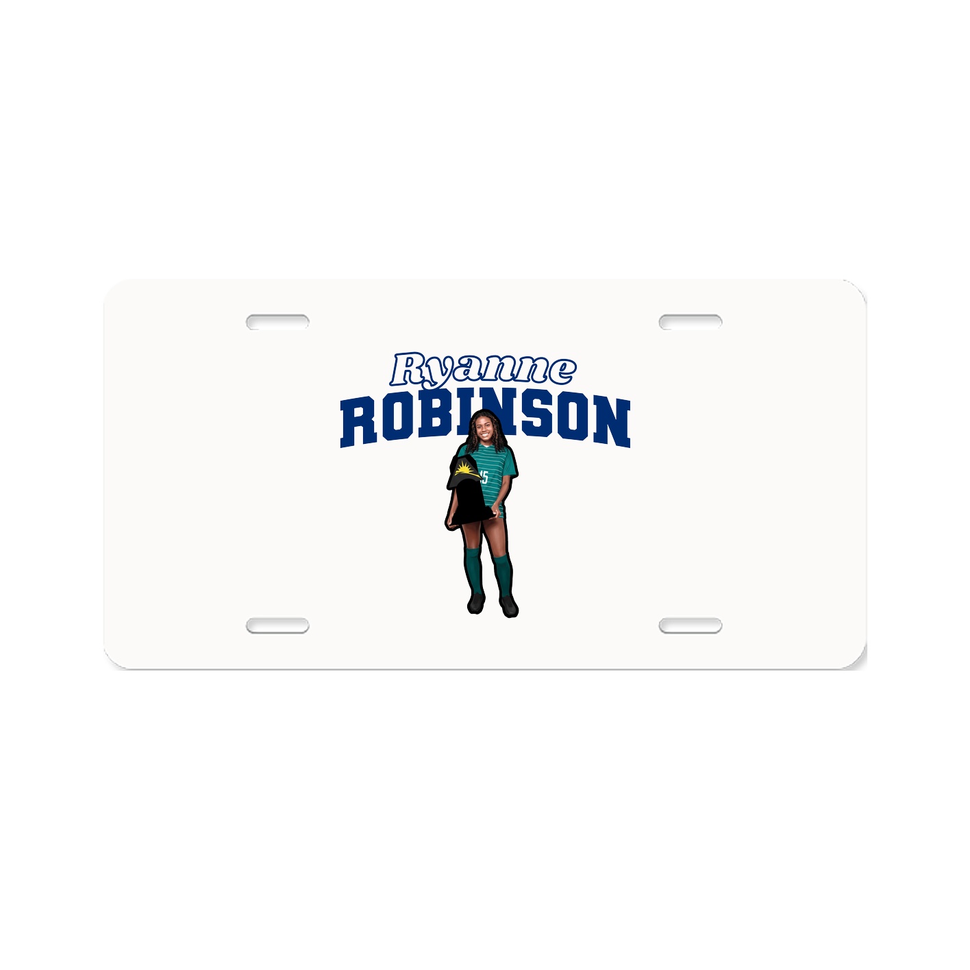 License Plate — Name Arch in Classic