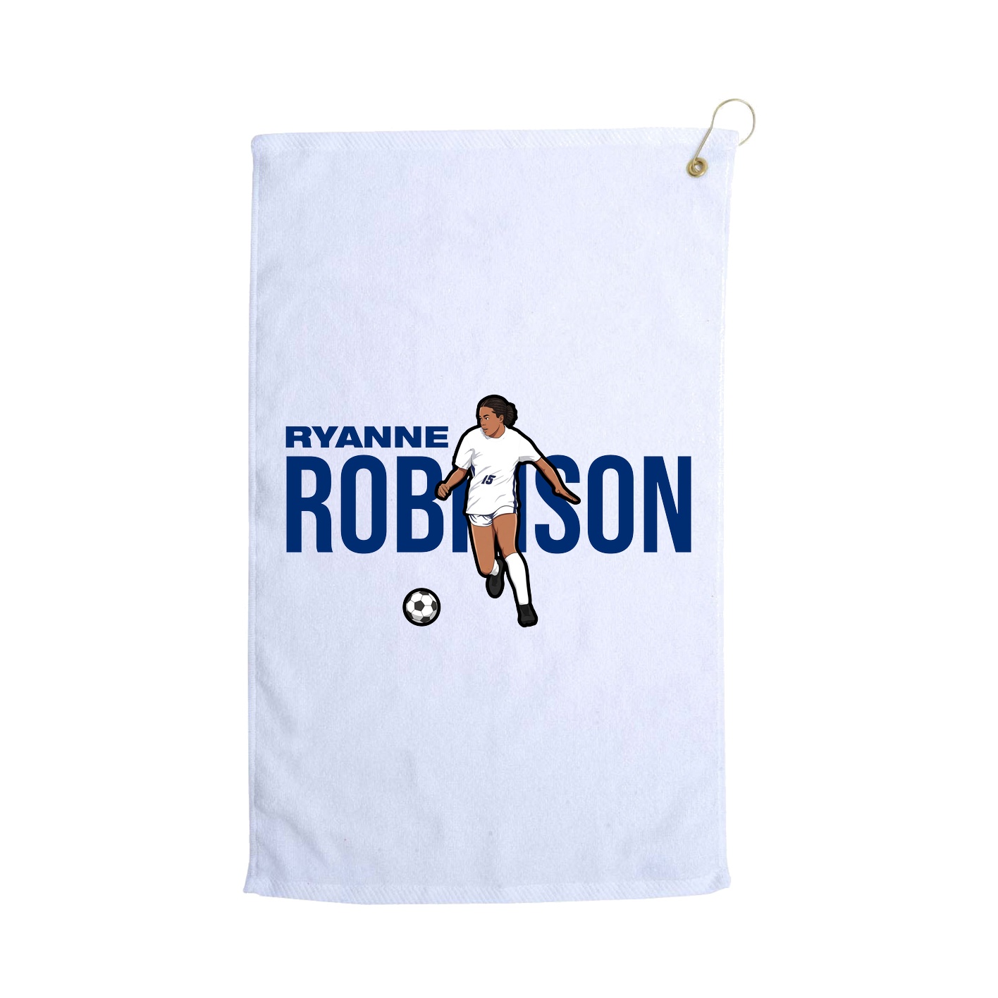 Golf Towel — Player Name in White