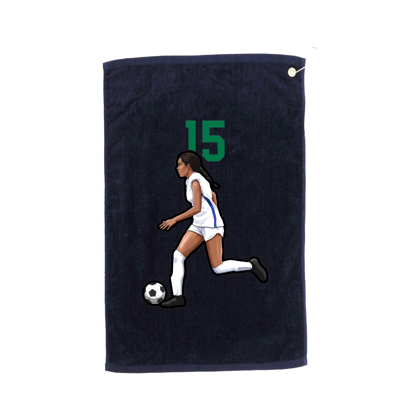 Golf Towel — Number Top in Navy